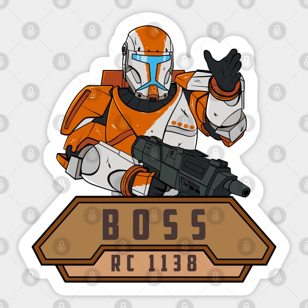 Delta Boss Sticker by thouless_art